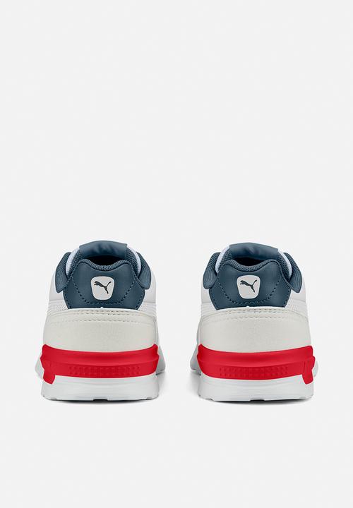PUMA - Graviton ac ps - white/evening sky/high risk red