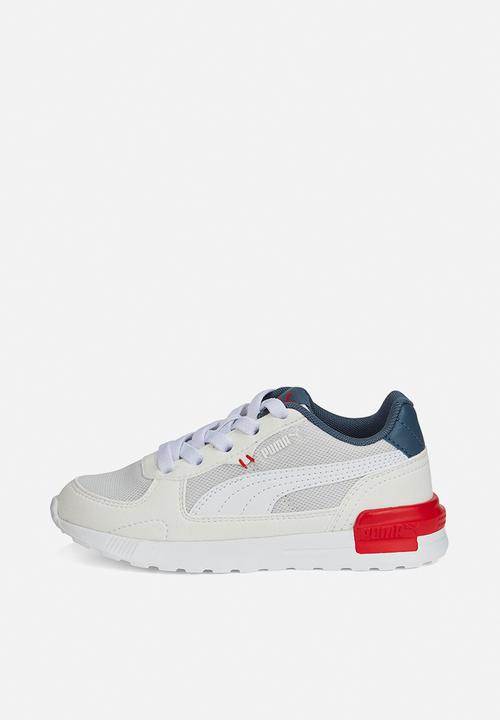 PUMA - Graviton ac ps - white/evening sky/high risk red