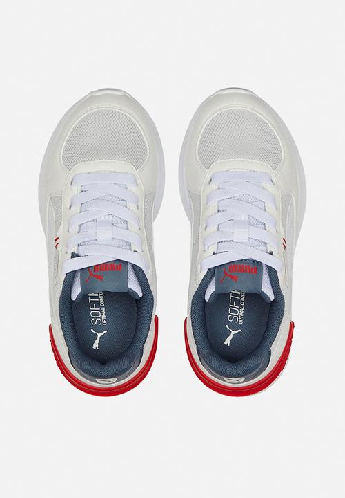 PUMA - Graviton ac ps - white/evening sky/high risk red