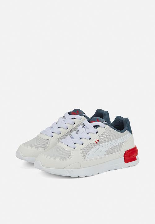 PUMA - Graviton ac ps - white/evening sky/high risk red