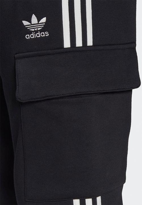 adidas Originals - Adicolor 3-Stripes Cargo Slim Joggers  - black