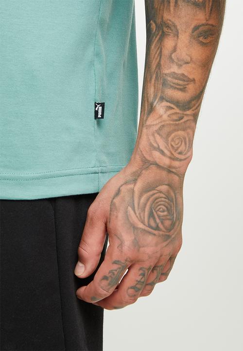 PUMA - Ess small logo tee - mineral blue