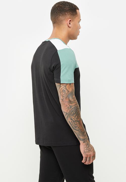 PUMA - Ess+ block tee - mineral blue