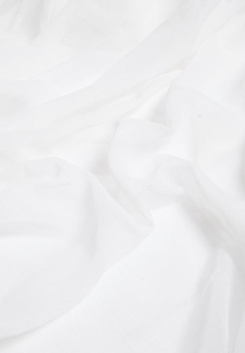Design Collection - Le jardine eyelet sheer curtain - white
