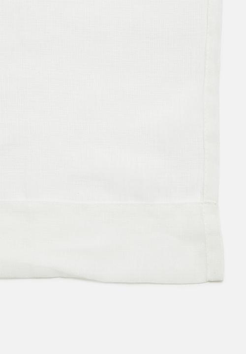 Design Collection - Le jardine eyelet sheer curtain - white