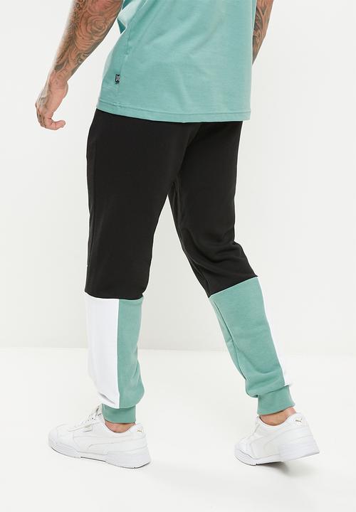 PUMA - Ess+ block sweatpants tr - mineral blue