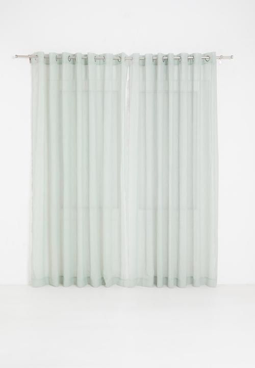 Design Collection - Le jardine eyelet sheer - sage blue