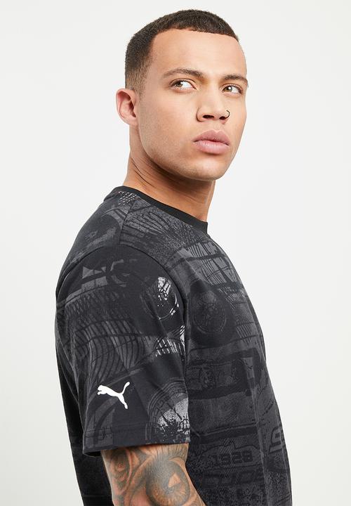 PUMA - Ferrari race aop tee - puma black