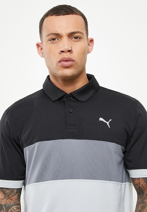 PUMA - Cloudspun Golf  highway polo - puma black & high rise
