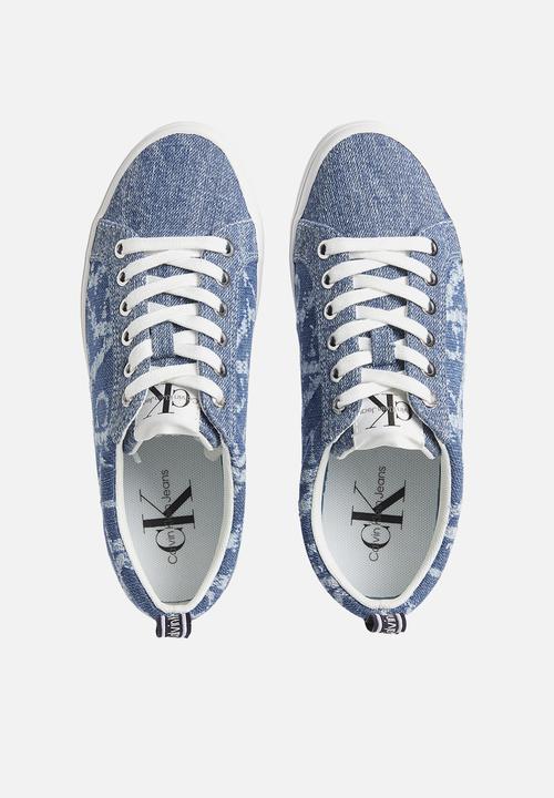 Calvin Klein - Flatform vulcanized 2 - denim blue aop