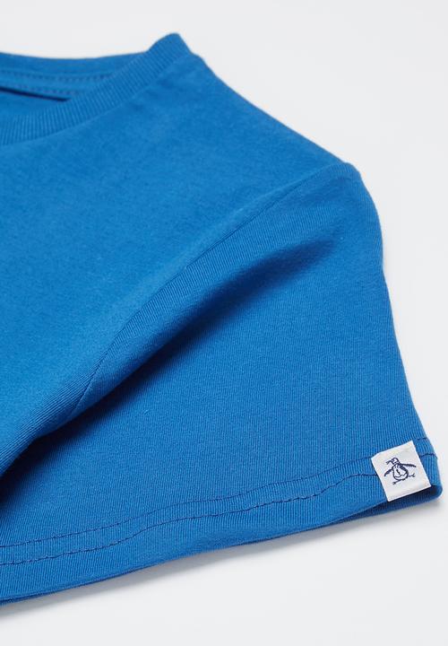 Original Penguin - Circle logo tee - blue 