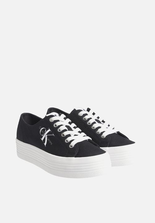 Calvin Klein - Vulcanized flatform laceup co - black