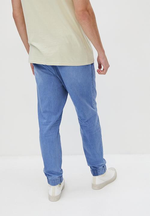 Superbalist - Blaze slim denim jogger jeans - light blue
