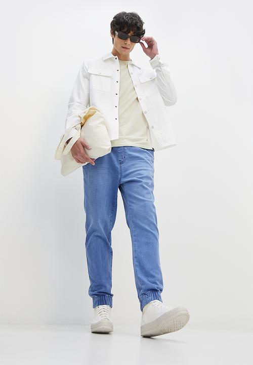 Superbalist - Blaze slim denim jogger jeans - light blue