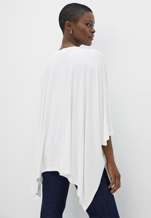 edit - Knit batwing top - milk