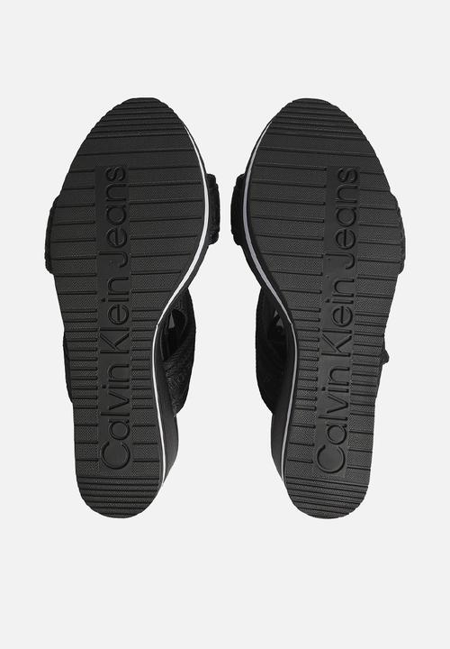 Calvin Klein - Wedge sandal sling pes - black