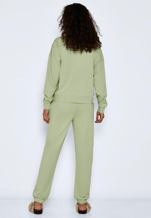 Noisy May - Ariel long sleeve license sweat - smoke green