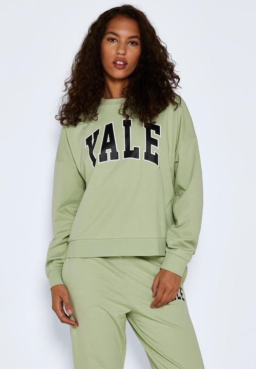 Noisy May - Ariel long sleeve license sweat - smoke green
