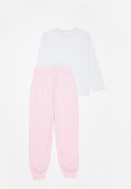 Rebel Republic - Pj set - ice melange & pink