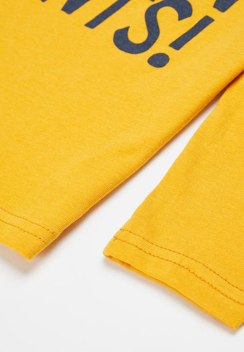 Rebel Republic - Long sleeve graphic tee - yellow