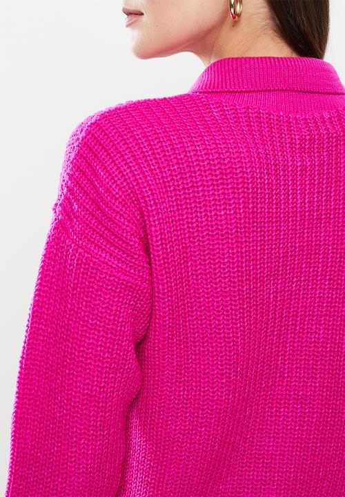 Me&B - Button knit top - pink