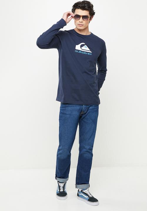 Quiksilver - Omni logo long sleeve - navy blazer