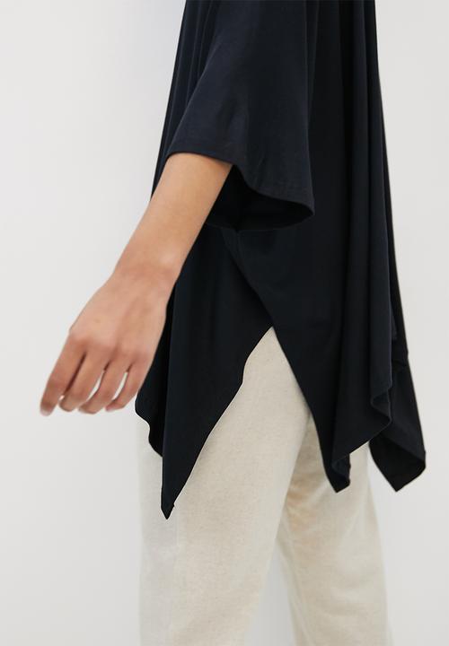 edit - Knit batwing top - black