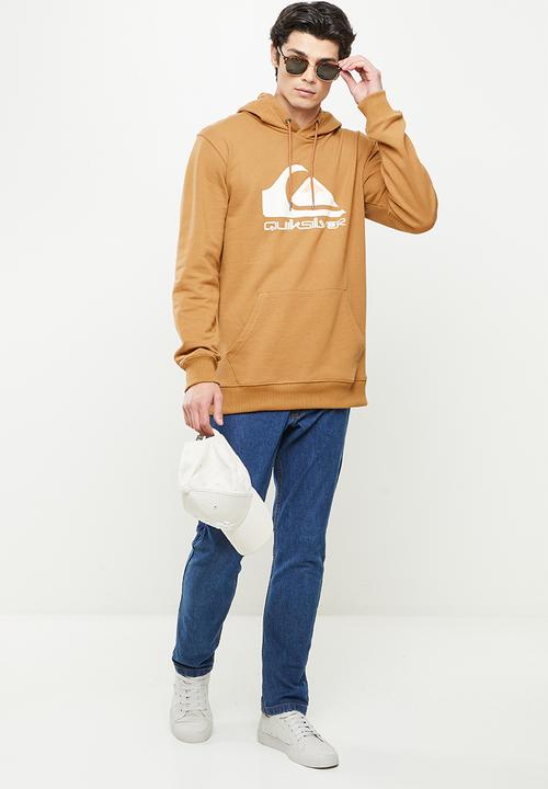 Quiksilver - Big logo hoodie - chipmunk