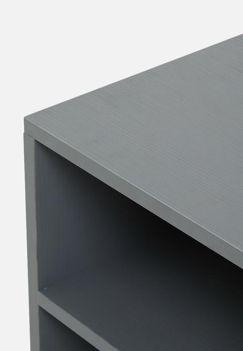 Blockhouse - Hugo open bedside table - storm grey