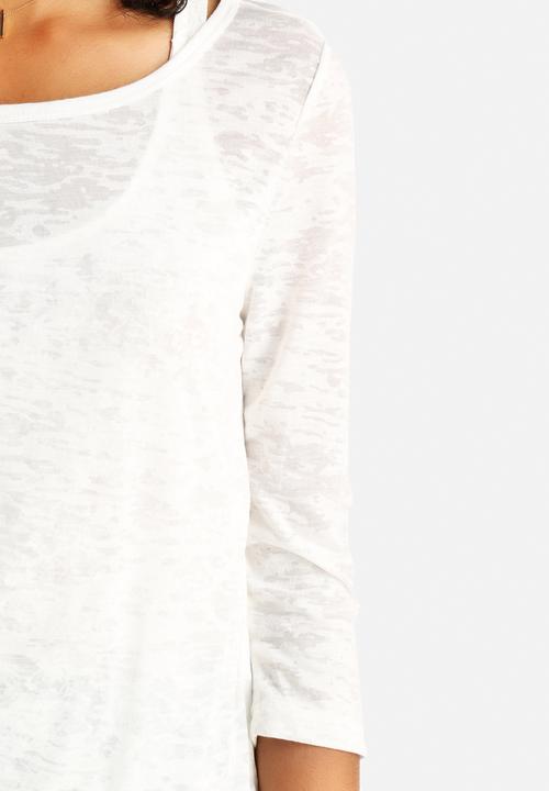 ONLY - Teddy Double 3/4 Lace Top