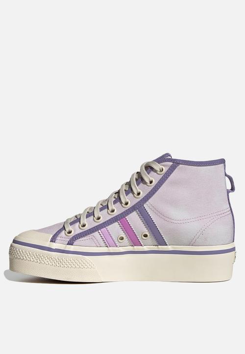adidas Originals - Nizza platform mid w - almost pink/pulse lilac/wonder white