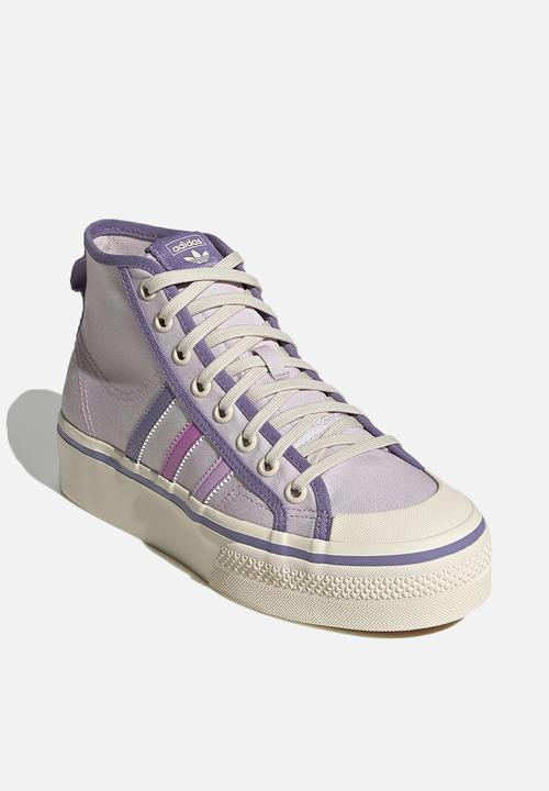 adidas Originals - Nizza platform mid w - almost pink/pulse lilac/wonder white