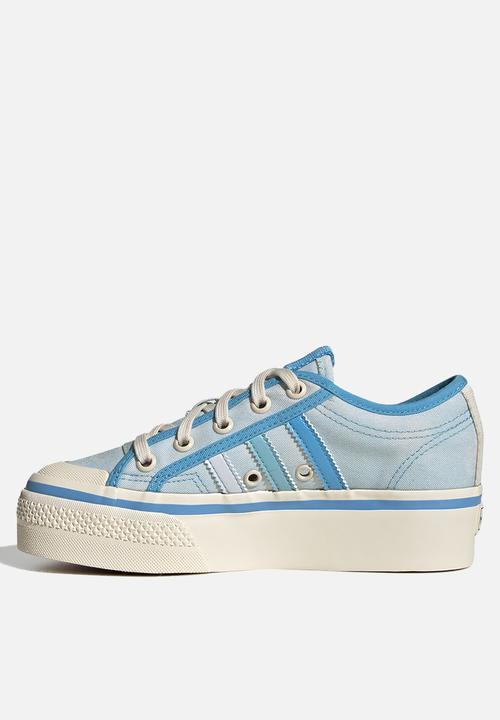 adidas Originals - Nizza platform j - almost blue/sky rush/chalk white