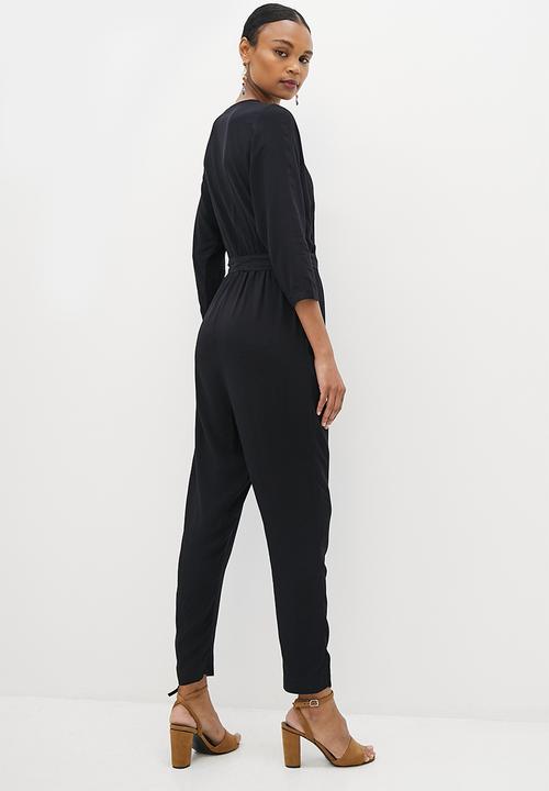 edit - Wrap jumpsuit - black 