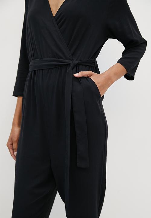 edit - Wrap jumpsuit - black 