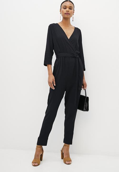 edit - Wrap jumpsuit - black 