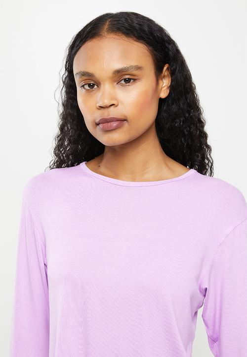Superbalist - Sleep long sleeve top and pants set - lilac