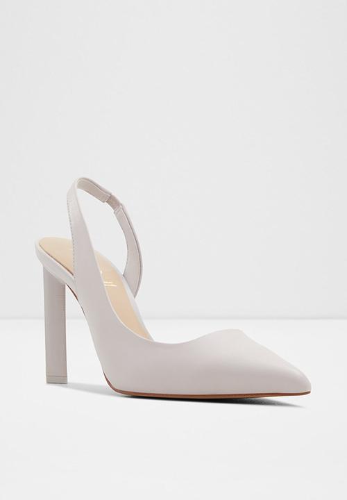 ALDO - Loucette leather court heel - light grey