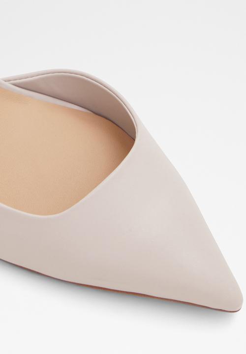 ALDO - Loucette leather court heel - light grey