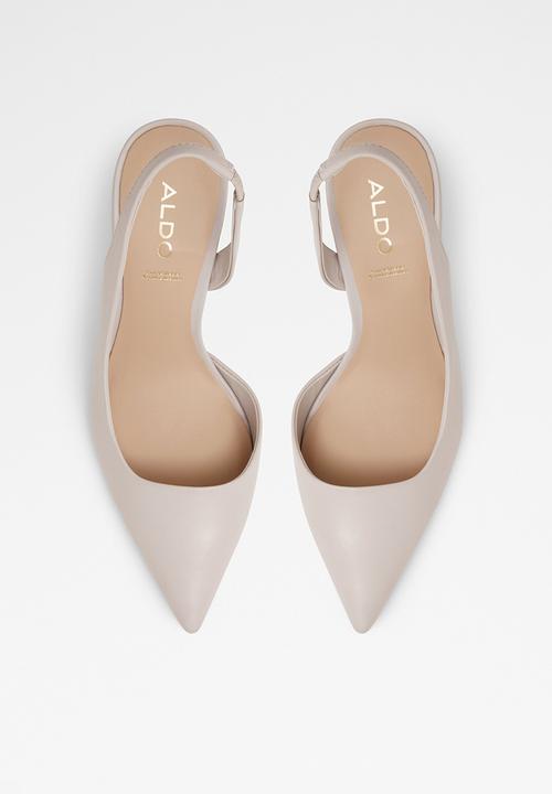 ALDO - Loucette leather court heel - light grey