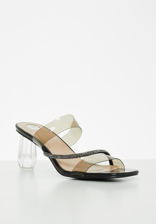 Footwork - Star square toe mule heel - black