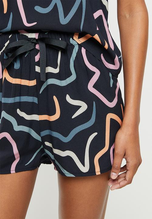 Superbalist - Sleep cami & shorts set - black