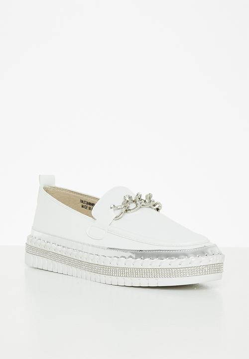 Footwork - Ruby chain loafer - white