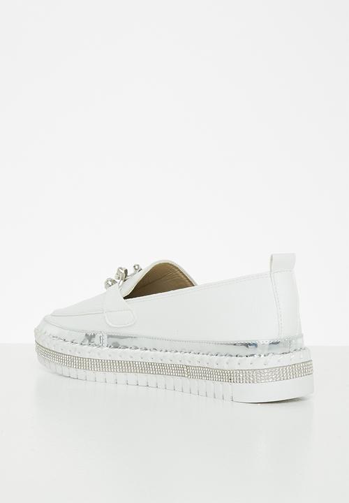 Footwork - Ruby chain loafer - white