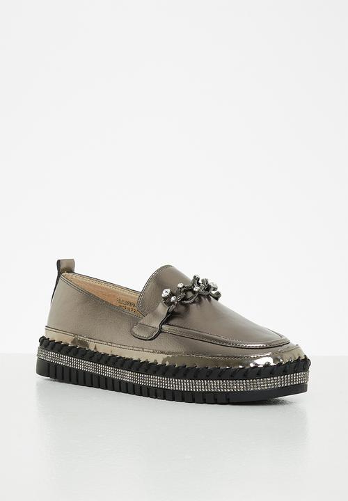 Footwork - Ruby chain loafer - pewter