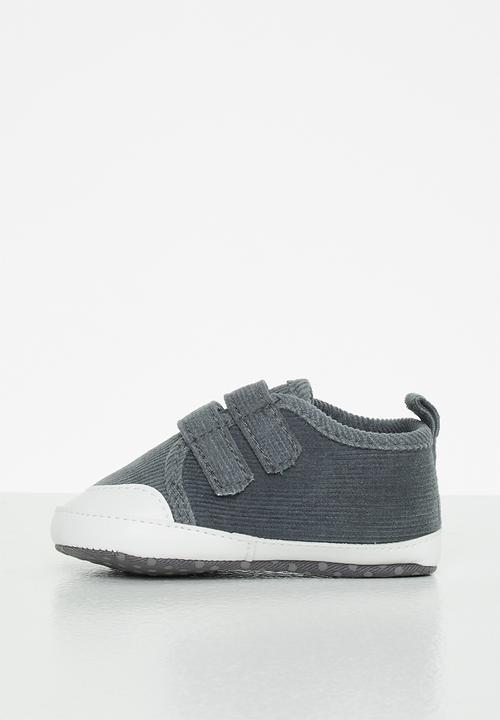 Pop Candy - Boys corduroy sneaker - charcoal