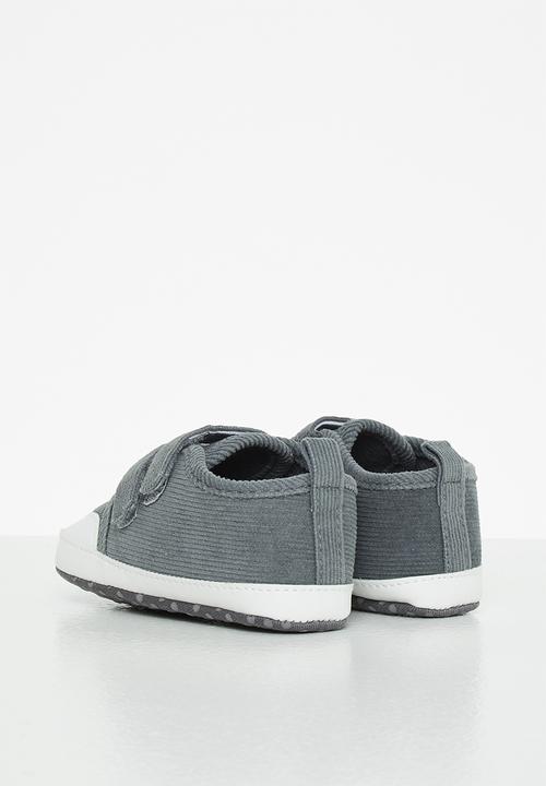 Pop Candy - Boys corduroy sneaker - charcoal