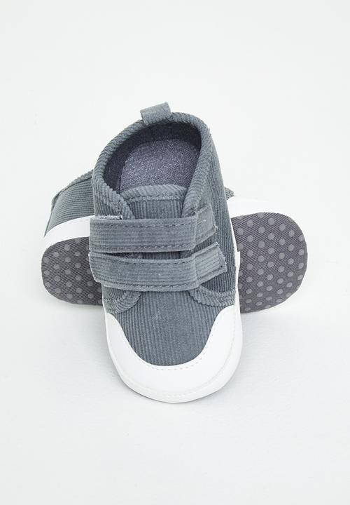 Pop Candy - Boys corduroy sneaker - charcoal