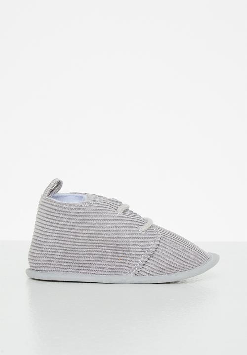Pop Candy - Boys corduroy booties - grey