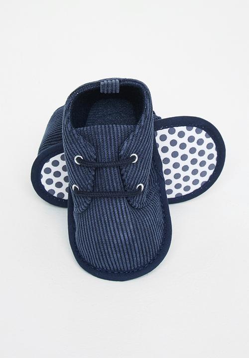 Pop Candy - Boys corduroy booties - navy